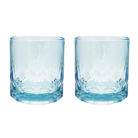 FREE HOME แก้วน้ำ OCEAN GLASS CONNEXION ROCK 350 มล. สีฟ้า แพ็ค 2 แก้ว ...