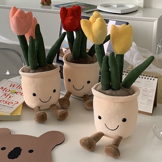 ภาพหน้าปกสินค้าตุ๊กตาดอกทิวลิปจําลองสําหรับตกแต่งบ้าน Simulation Flower Doll Tulip Bouquet Plush Toy Dolls Gift ที่เกี่ยวข้อง