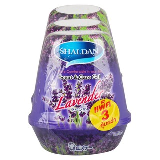 Air freshener AIR FRESHENER GEL SHALDAN LAVENDER 180G PACK3 Air freshener desiccant Home use น้ำหอมปรับอากาศ เจลปรับอากา