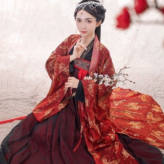 💗ชุดจีนโบราณ💗 ชุดโลลิต้า ชุดย้อนยุค กระโปรงนางฟ้า Hanfu ชุดยาวย้อนยุค ชุดจีนโบราณผู้หญิง