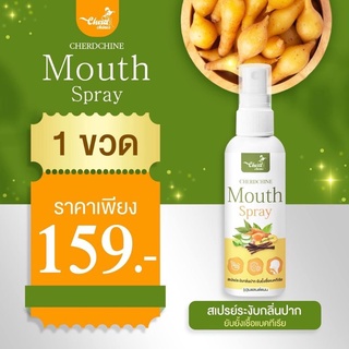 Mouth Spray สเปรย์พ่นคอ ฟ้าทะลายโจร ขิง กระชายขาว 1ขวดใช้ได้ 130 ครั้ง สมุนไพร ชุ่มคอ ไม่ขม ไม่แสบคอ ส่งไว มีเก็บปลายทาง