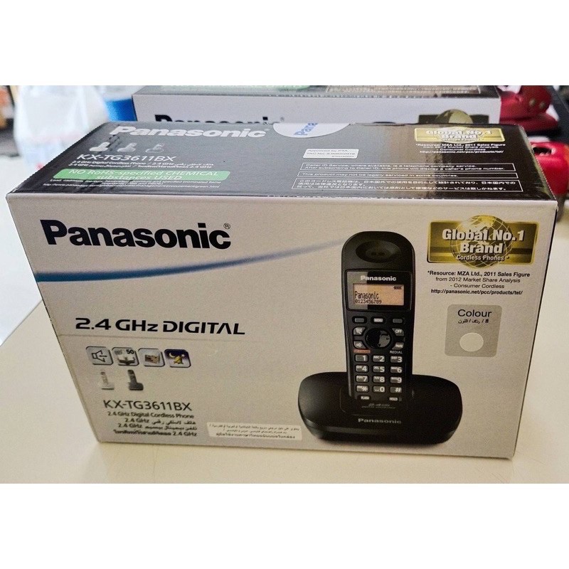 panasonic-โทรศัพท์ไร้สาย-kx-tg3611bx-สินค้ารับประกันศูนย์-1ปี