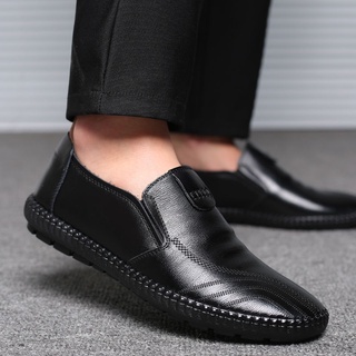 สินค้า 🚶สินค้าไทยสปอต 🚶รองเท้าหนังผู้ชาย รองเท้าลำลองผู้ชาย ระบายอากาศ สไตล์ธุรกิจอังกฤษ