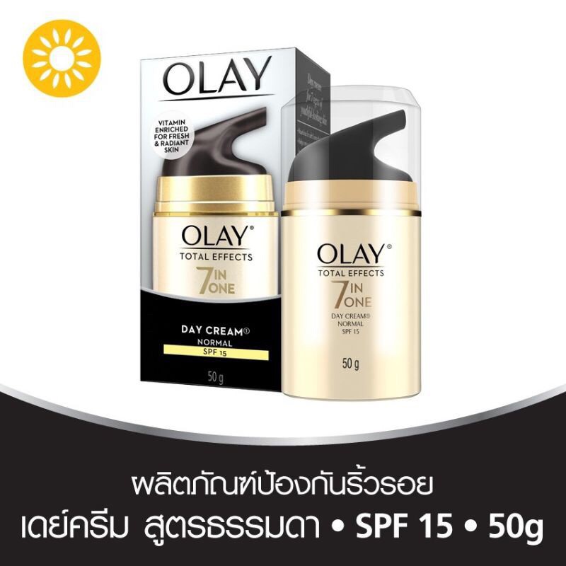 ภาพสินค้าOlay Total Effects 7 IN 1 Normal Day Cream SPF 15 50g & Night Cream 50g จากร้าน ashyaporn28 บน Shopee ภาพที่ 1