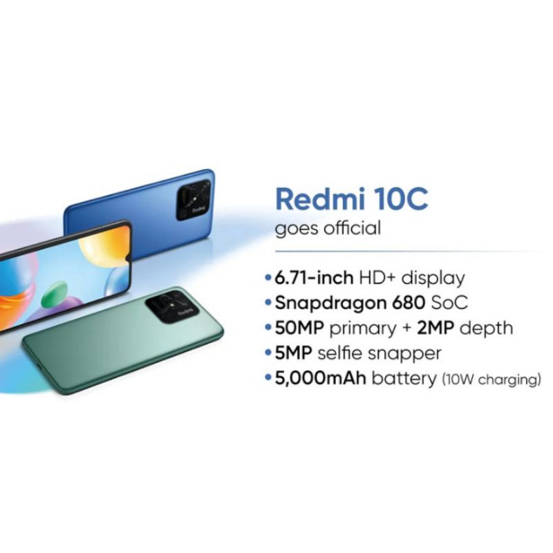 xiaomi-redmi-10c-4-64gb-4-128gb-เครื่องศูนย์แท้-รับประกันศูนย์-1-ปี