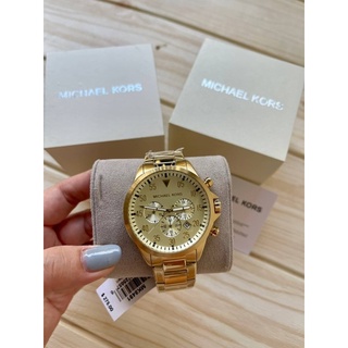 พร้อมส่ง 🔥🔥Sale 4299🔥🔥 นาฬิกา Michael Kors MK8491 Mens Gage Gold-Tone Chronograph Watch สีทอง