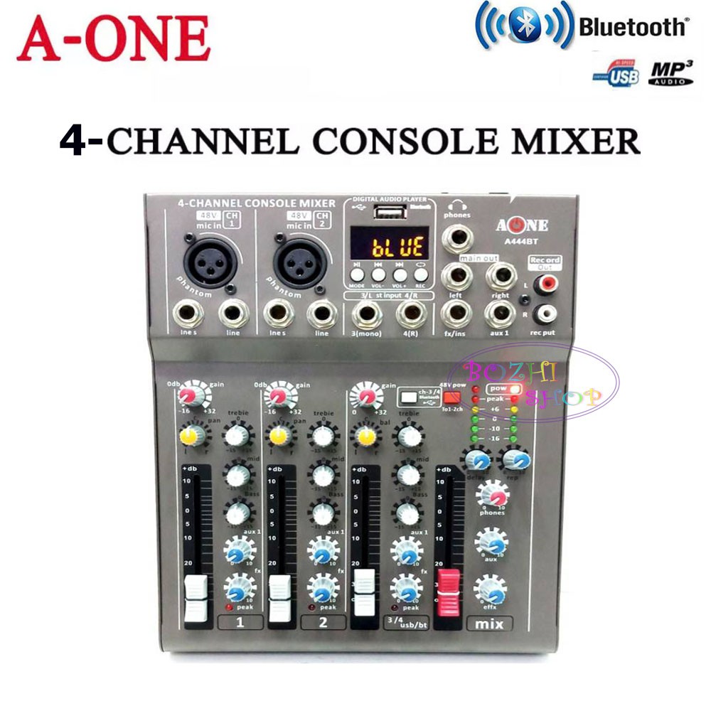 มิกเซอร์-4ช่อง-live-mixing-studio-audio-sound-mixer-console-usb-ฺbluetooth-รุ่น-a-444-bt-รุ่นใหม่ล่าสุด