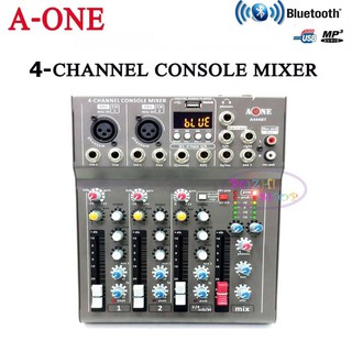 มิกเซอร์ 4ช่อง Live Mixing Studio Audio Sound Mixer Console USB ฺBLUETOOTH รุ่น A-444 BT รุ่นใหม่ล่าสุด