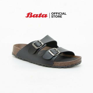 ภาพหน้าปกสินค้า*Best Seller* Bata บาจา รองเท้าแตะแบบสวม ใส่ง่าย ดีไซน์สายคาดเข็มขัด 2 เส้น รองรับน้ำหนักเท้าได้ดี  สำหรับผู้ชาย รุ่น Fabbo สีดำ 8616114 ที่เกี่ยวข้อง