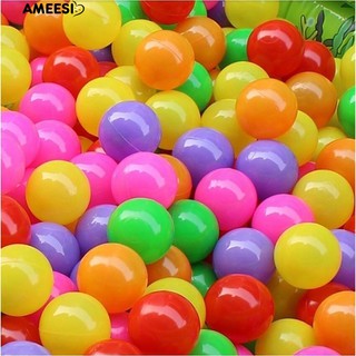 Ameesi 50 ชิ้นเด็กสระน้ำพลาสติกที่มีสีสัน Ocean Wave Ball กลางแจ้ง ny ของเล่น