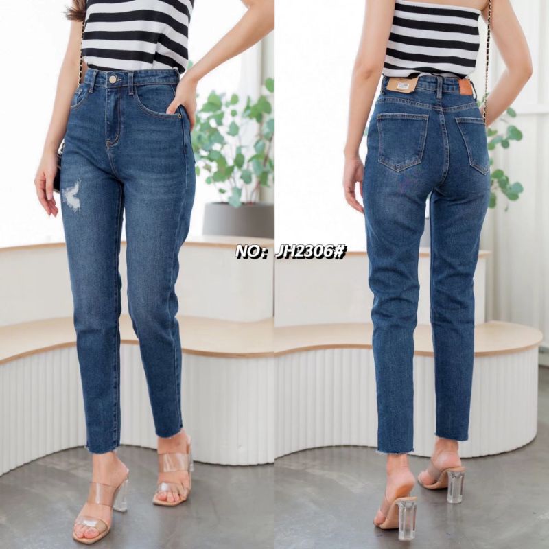 jeans-house-2306-มีs-xl-ยีนส์ทรงบอย-ยีนส์บอยยืด