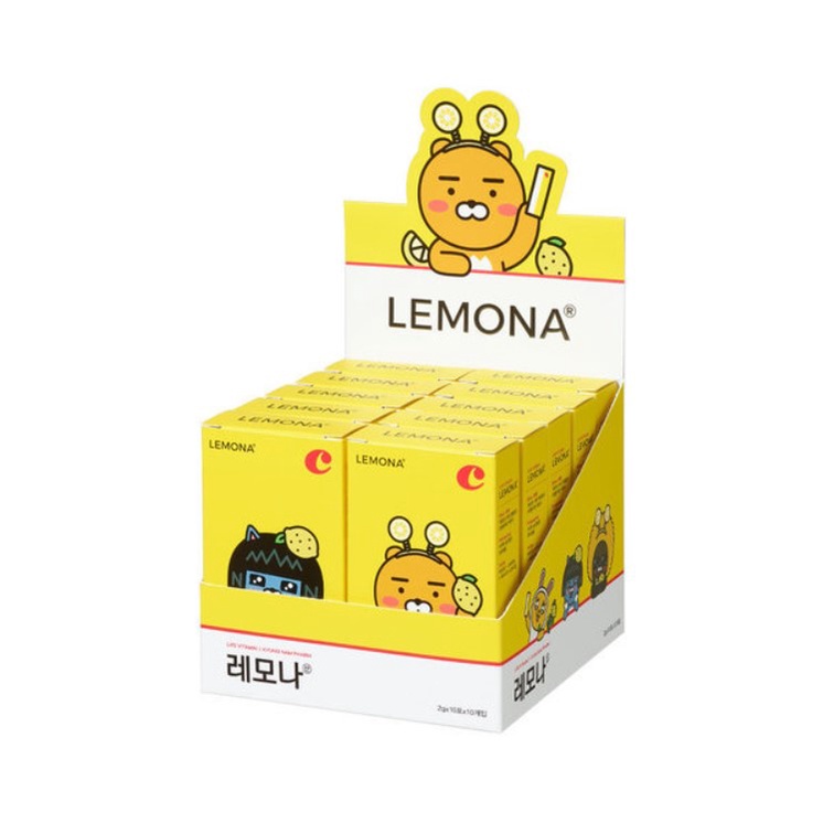 ภาพหน้าปกสินค้าพร้อมส่ง 레모나 วิตามินซีผงพร้อมทาน LEMONA Vitamin C Kakao Friends Edition 10 Sticks/Box จากร้าน pennees. บน Shopee