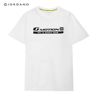 ผ้าฝ้าย 100%GIORDANO เสื้อยืดผู้ชาย รุ่น Cool Jade - Mens G-Motion Cool Jade Tee 01091470S-3XL