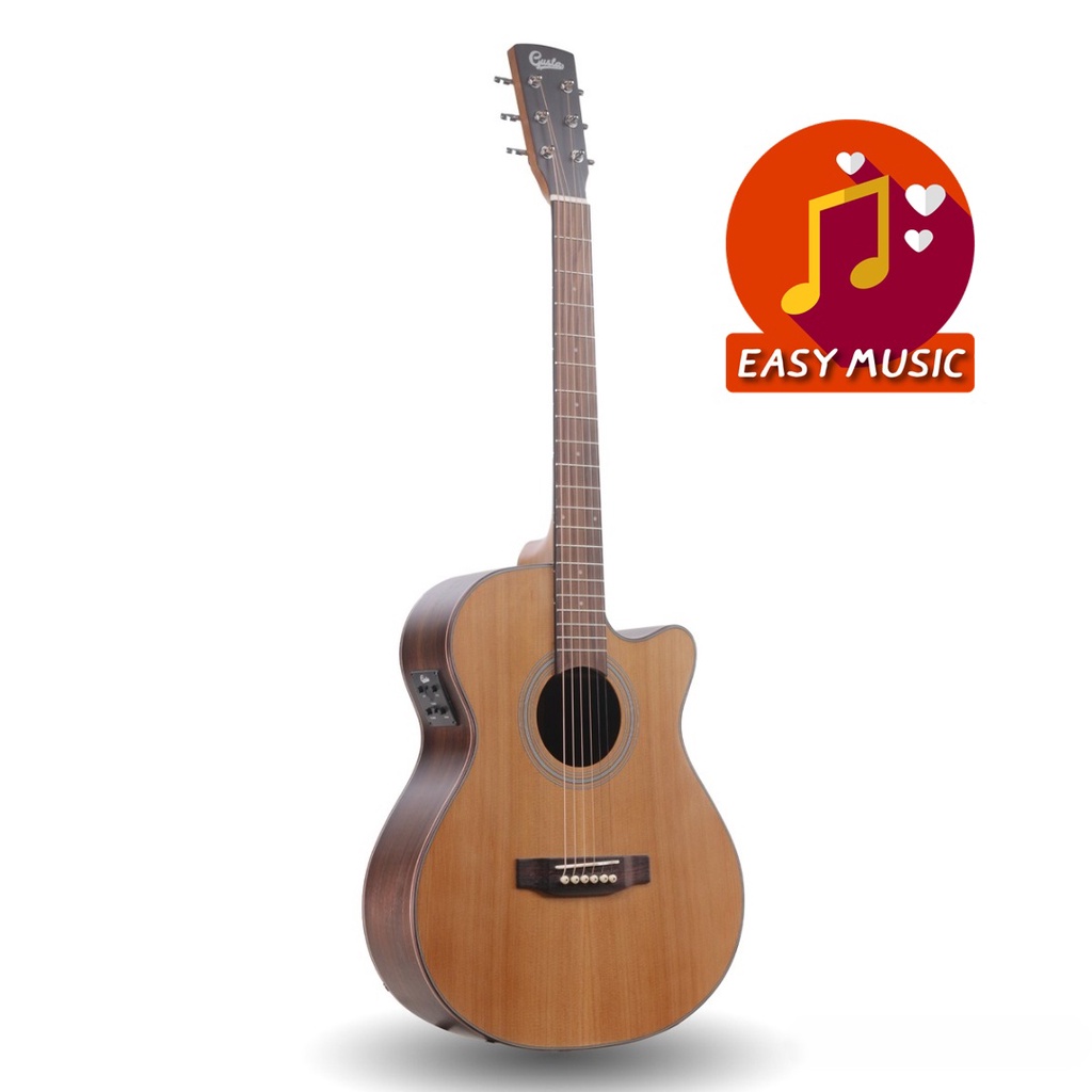 กีตาร์โปร่งไฟฟ้า Gusta SOM5CE AcousticElectric Guitar Shopee Thailand