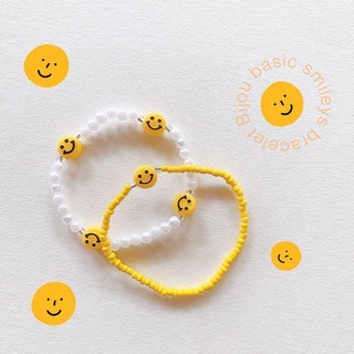 (พร้อมส่งทันที) Bijou Smileys bracelet กำไลไหมยืด