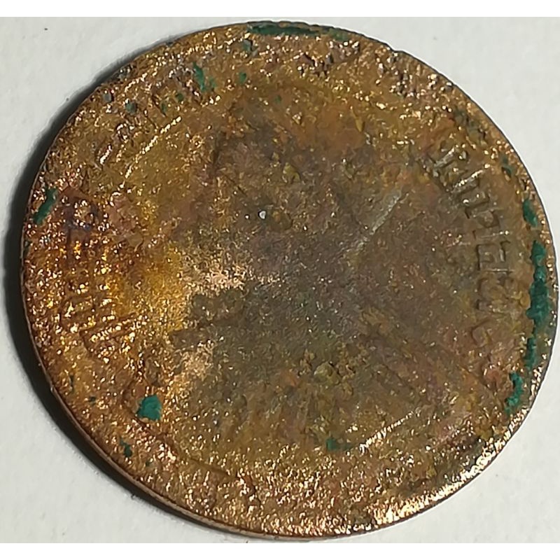 เหรียญ10สตางค์ปี2500-เนื้อทองแดงหางยาว
