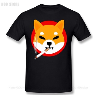 2022 Doge Dogecoin Smoke Shirt Men 100% Cotton Short Summer Sleeve TShirt Shib Coin Shiba Doge Killer Casual Loose T-Shi