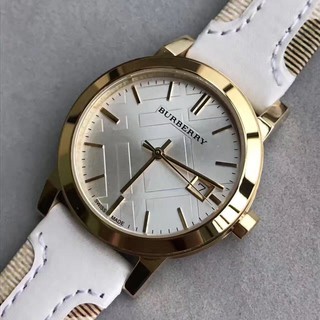 ของแท้จากการซื้อ Burberry BU9015 / 9110 ดูคลาสสิกของผู้หญิงแฟชั่นลำลองอังกฤษนาฬิกา
