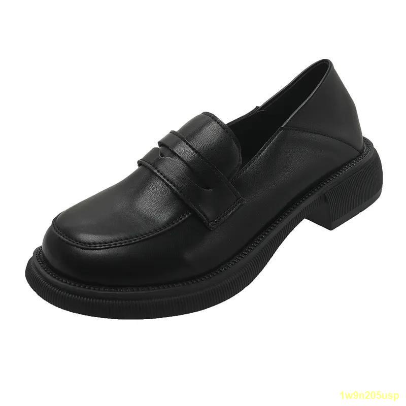 มีสินค้าในสต๊อก-flat-jk-รองเท้าหนังขนาดเล็กผู้หญิง-british-2022-ใหม่สีดำทำงานรองเท้าส้นแบนหนังนิ่ม-loafers-tide