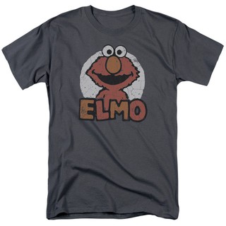 แฟชั่น Sesame Street Elmo ชื่อเสื้อยืดสำหรับ Menor ใหม่ Men T Shirt สีดำ
