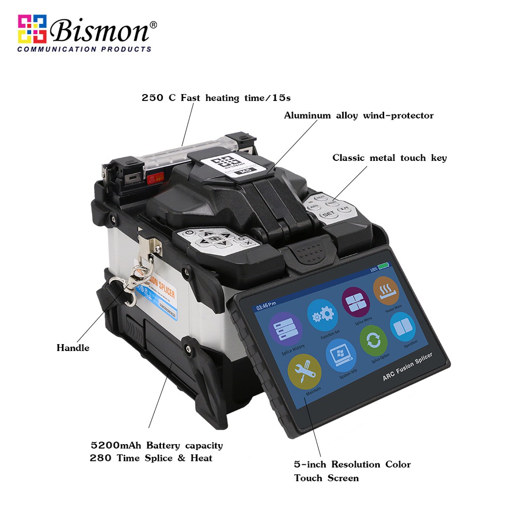 เครื่องเชื่อมสายไฟเบอร์ออฟติก-fusion-splicer-fiber-optic-รุ่น-m5