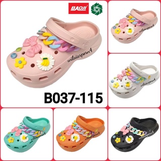 สินค้า BAOJI รองเท้าหัวโต ลายดอกไม้ B037-115 (36-40)