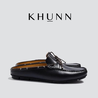 สินค้า KHUNN รองเท้ารุ่น RICKY สี  ดำ  รองเท้าหนังออยคุณภาพสูง งาน HANDMADE เย็บด้วยมือทุกคู่