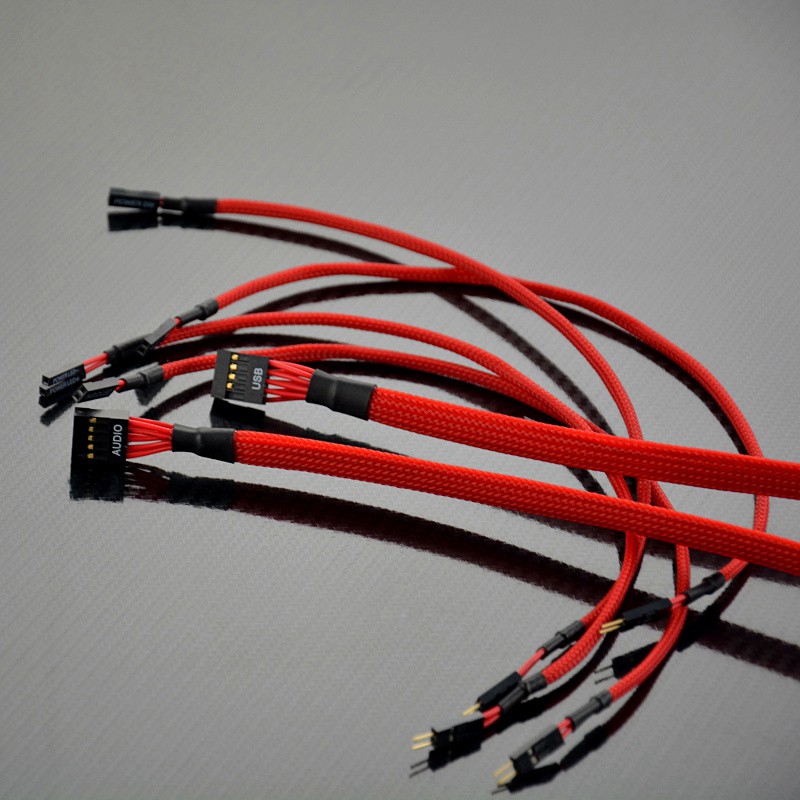 สายถักต่อหน้าเคส-สวิตซ์เปิด-ปิด-รีสตาร์ท-เสียง-usb-ledต่างๆ
