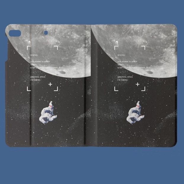 เคสไอแพด-เคสipad-moon-นักบินอวกาศ-cute-10-2-gen7-2019-ipad2-3-4-gen5-gen8-เคสไอแพด-gen6-air4-10-5-11pro2020-case