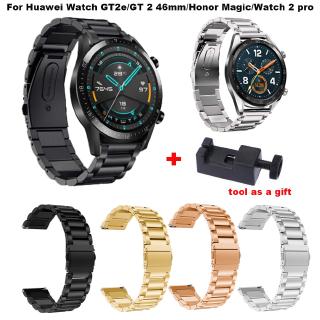 ภาพหน้าปกสินค้าสายนาฬิกาข้อมือ แบบสเตนเลส ขนาด 22 มม. สำหรับ Huawei Watch GT2e GT 2 42, 46 มม. GT Active Honor Magic Watch 2 pro ที่เกี่ยวข้อง