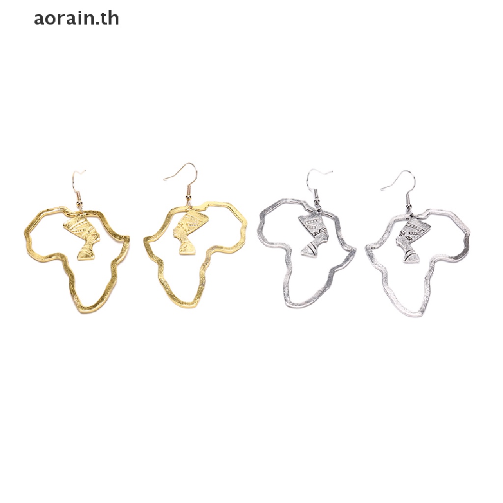 aorain-anniyo-ต่างหูอียิปต์-สีทอง-สไตล์แอฟริกัน-ราชินีเนเฟอร์ติติ