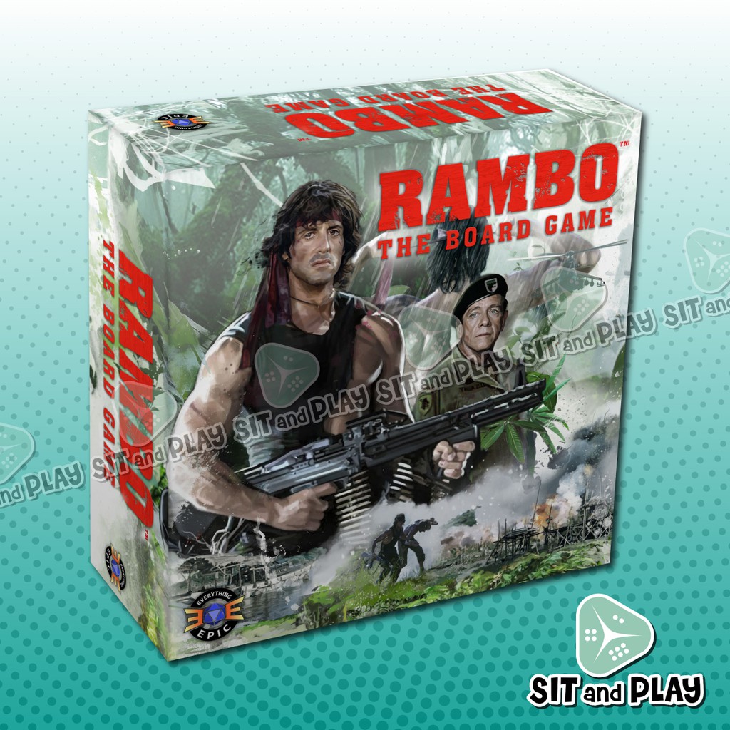 Rambo The Board Game บอร์ดเกมอ้างอิงจากภาพยนต์ ภาษาอังกฤษ | Shopee Thailand