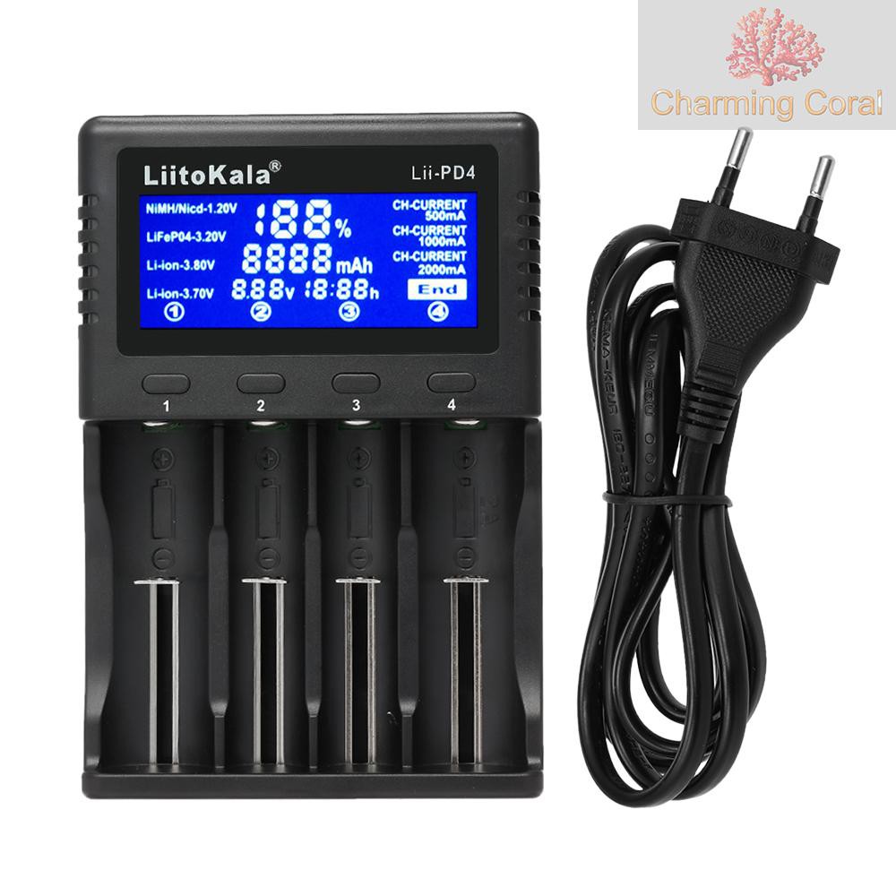 cod-liitokala-lii-pd-4-ที่ชาร์จแบตเตอรี่อัจฉริยะพร้อม-4-สล็อตหน้าจอ-lcd-สําหรับ-ni-mh-li-mh