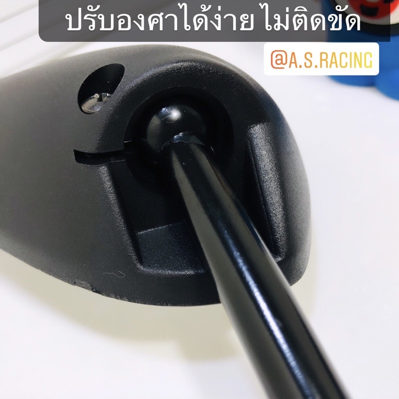 กระจกมองหลัง-click-airblade-คลิก-แอร์เบรด-ขาดำ-ทรงเดิมแบบแท้-ติดรถ-อย่างดี