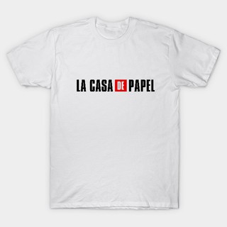 เงินปล้น La Casa De Papel เสื้อยืดที่มีคุณภาพสูงผ้าฝ้ายแขนสั้นเสื้อผ้าเครื่องแต่งกาย Unisex ผู้ 8P&gt;