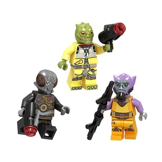 ใหม่ ของเล่นบล็อกตัวต่อ space Wars 4-Lom Zeb Orrelios MG0208-0210