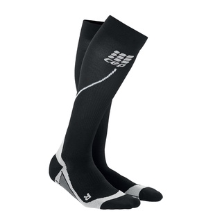 CEP RUN SOCKS 2.0 WOMEN - BLACK/GREY - ถุงเท้ารุ่น 2.0 ความยาวคลุมเข่าผู้หญิง SIZE II