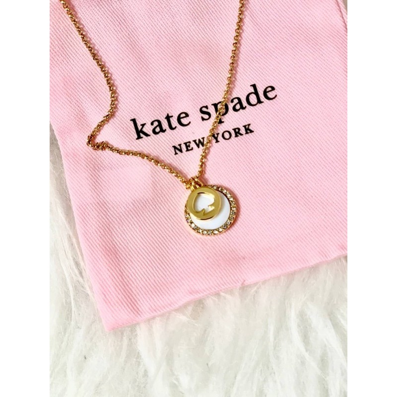 Spot The Spade Pave Charm Pendant Necklace