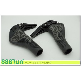 ปลอกแฮนด์ พร้อมบาร์เอนปรับได้ ROCKBROS Bar End Lock-On Handle Grips Cover CS18