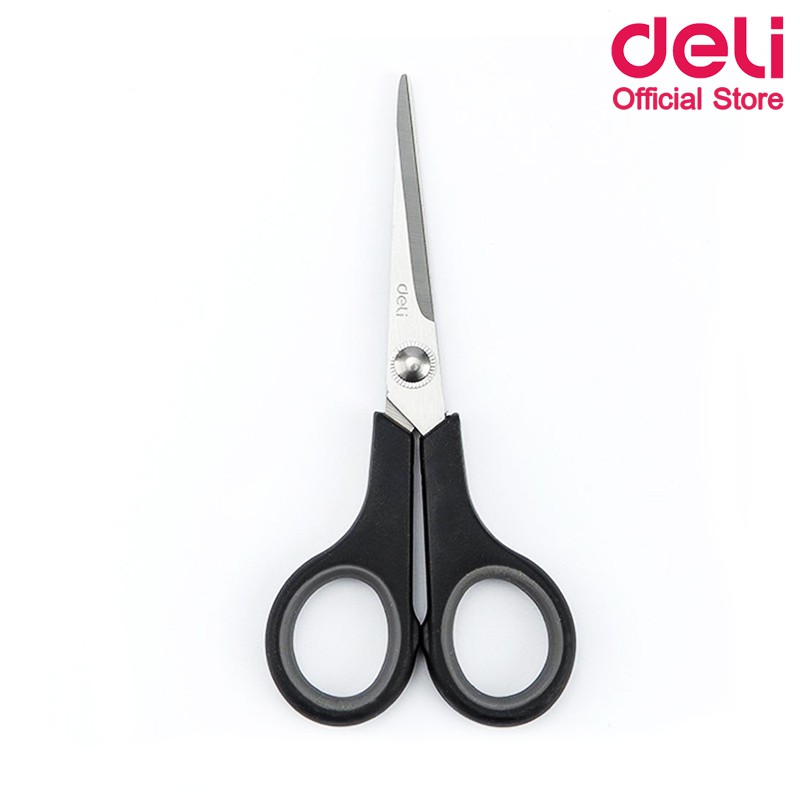 deli-6005-scissors-กรรไกร-ขนาด-5-1-2-นิ้ว-คละสี-1-ชิ้น-กรรไกรสแตนเลส-อุปกรณ์สำนักงาน-กรรไกรตัดกระดาษ-เครื่องเขียน-อุปกรณ์เครื่องเขียน