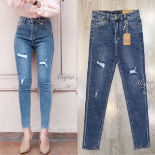 JH1666#สกินนี่ยีนส์ มีS-XL  #jeans house