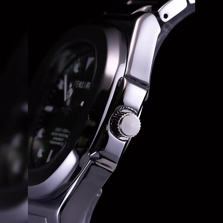 fensir-brand-watch-2030-นาฬิกาข้อมือลําลอง-สายเข็มขัดเหล็ก-เรืองแสง-ไล่โทนสี-สไตล์เรโทร-สําหรับผู้ชาย