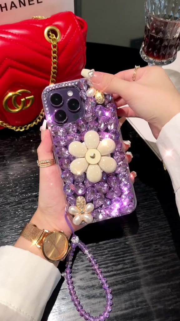 เคส-vivo-v29-v27-5g-v27e-v25-pro-25e-v23-5g-v23e-v23-pro-v21-5g-4g-v20-pro-v20se-โทรศัพท์มือถือ-ลายดอกไม้-ดอกกุหลาบ-3d-ประดับพลอยเทียม-แวววาว-พร้อมขาตั้ง-สําหรับ