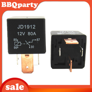 &lt;Cod&gt; Jd1912 Universal 12V 80A 4Pin Dc Amp Spdt อุปกรณ์รีเลย์สตาร์ทเครื่องยนต์สําหรับรถยนต์