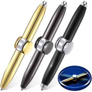 ของเล่น Fidget Spinner Gyro Ball Pen พร้อมไฟ LED สําหรับเล่นคลายเครียด