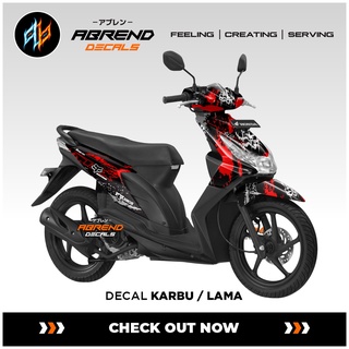 สติกเกอร์ ลาย Honda Beat karbu Fox แบบเต็มตัว สําหรับติดตกแต่งรถจักรยานยนต์