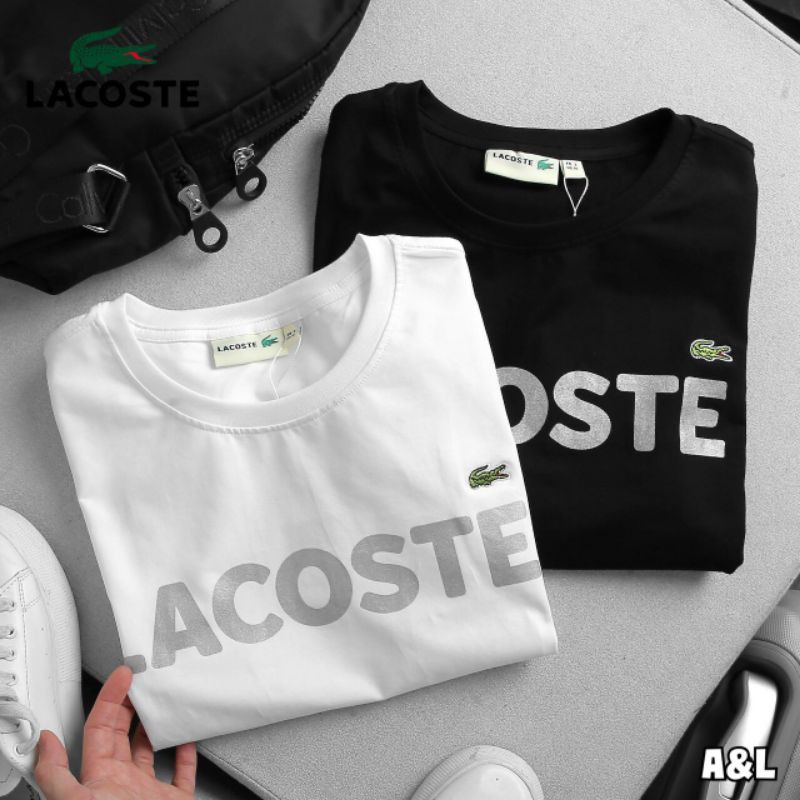 lc-lacoste-เสื้อยืดคอกลมแขนสั้นแบรนด์นำเข้า-ราคารวมค่าจัดส่งค่ะ