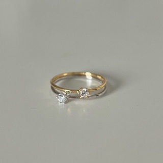 (โค้ด X8SFXJ ลด 20%) A.piece  แหวนเงินแท้ [all silver 925] handcrafted diamond ring