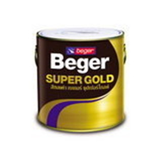 สีทอง BEGER #A/E303   สีทอง ซุปเปอร์โกลด์ ขนาด 0.1ลิตร (1/4ปอนด์)