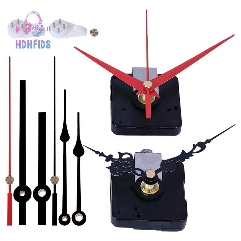 4 Pcs Silent Clock Movements with 4 Types Different Pairs Clock Hands